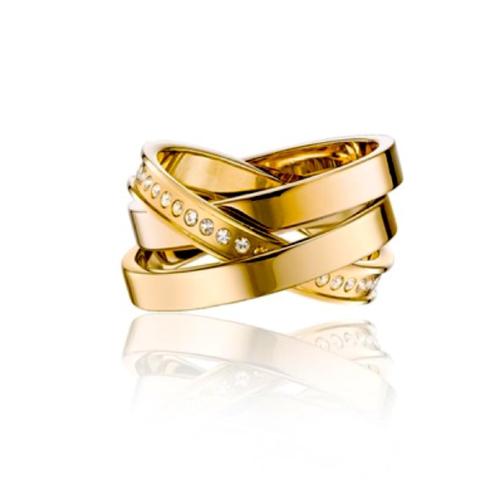 Cassio Pave Gold Ring Set